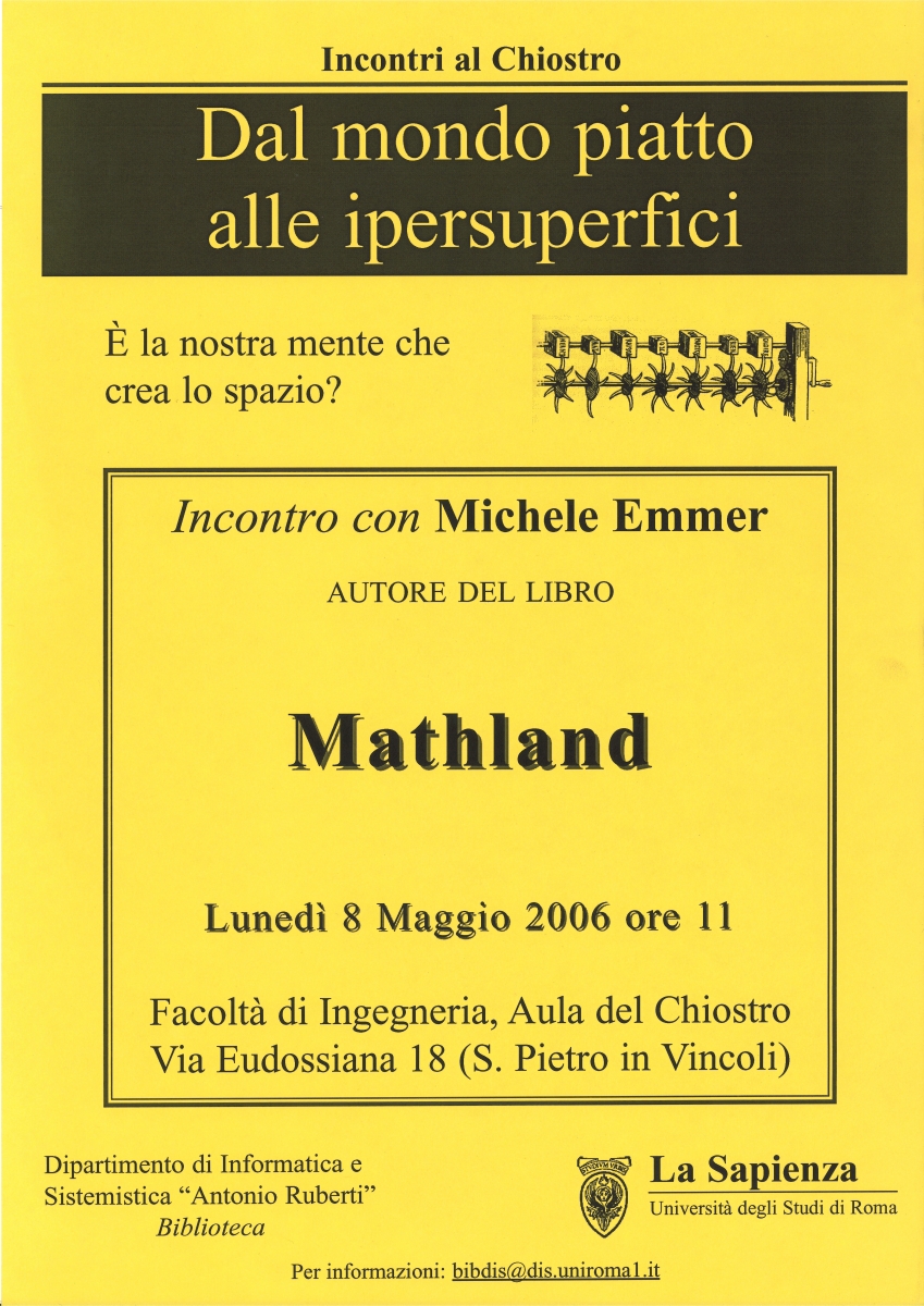 Michele Emmer - Mathland. Dal mondo piatto alle ipersuperfici