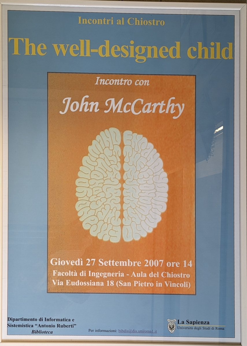 incontri al chiostro 2007 john mccarthy the well-designed child