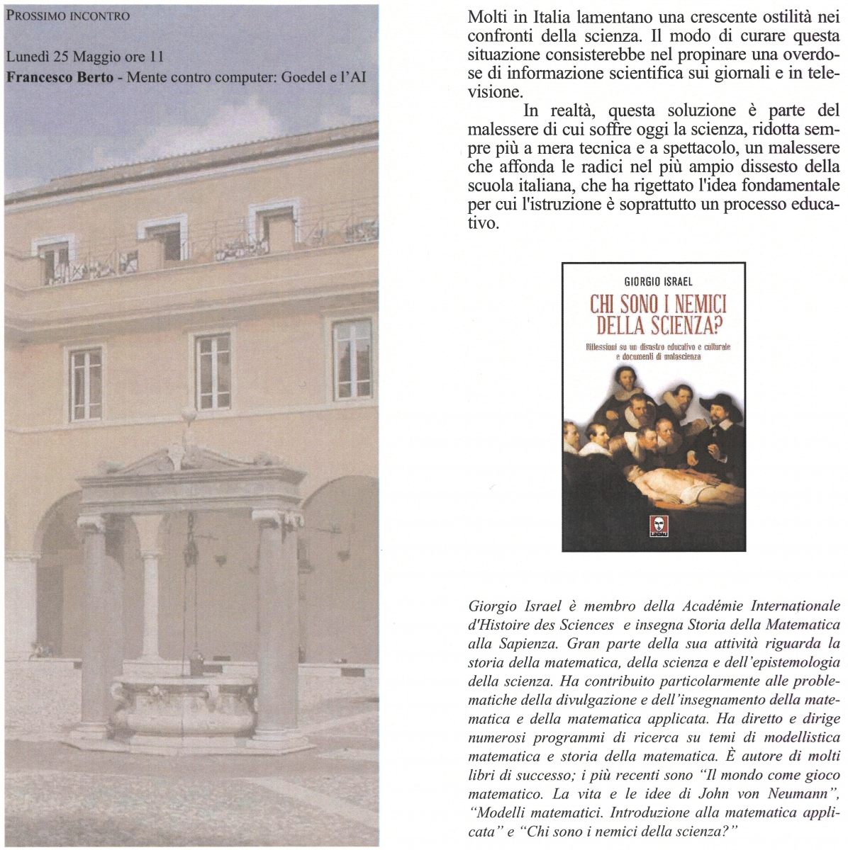 Giorgio Israel - I nemici della scienza. Riflessioni su un disastro educativo e culturale
