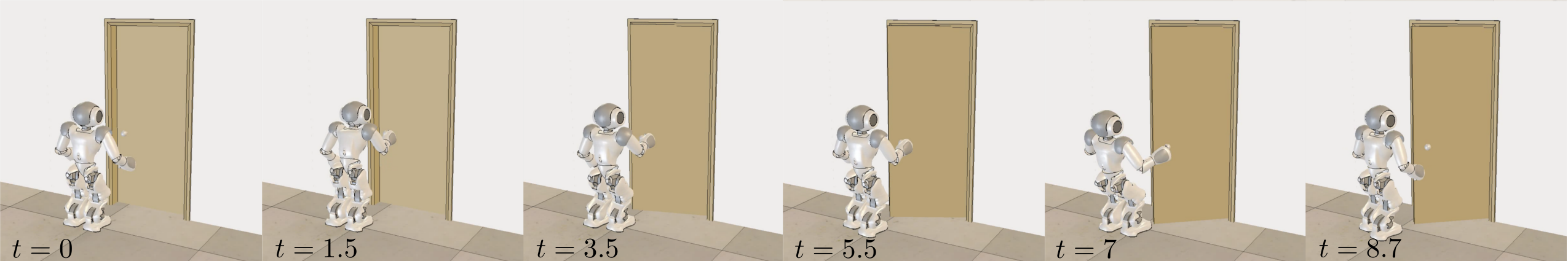 Experiment 2: KUKA LWR-IV robot, first scenario