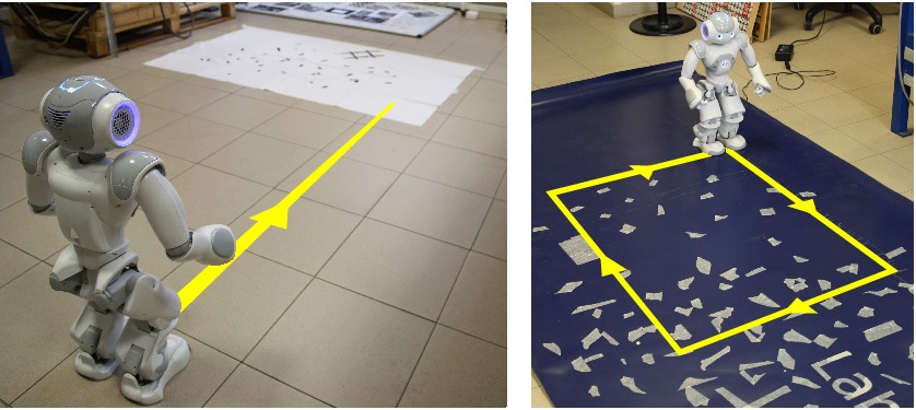 Snapshots of experiments.